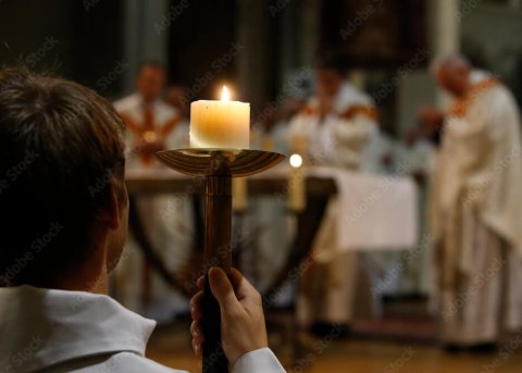 Acolyte at St. Vincent Catholic Church in Syracuse NY